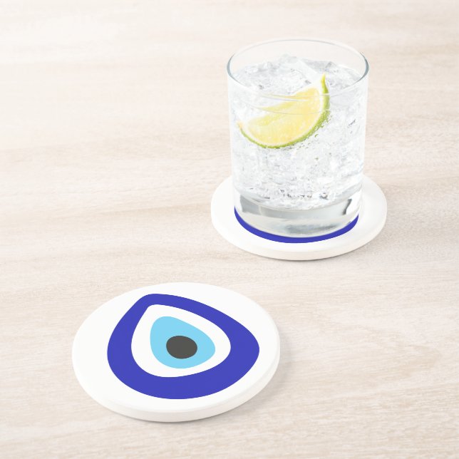Evil Eye Nazar Amulet Coaster (Side)