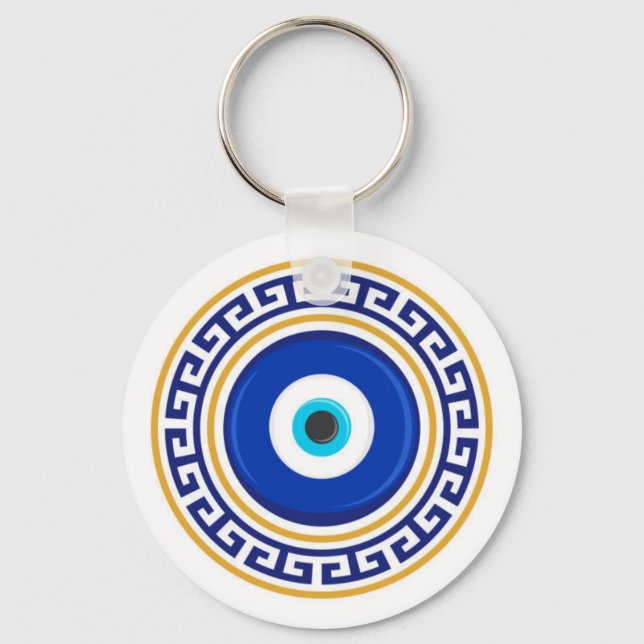 Evil Eye Nazar Amulet Talisman Protection Key Ring (Front)