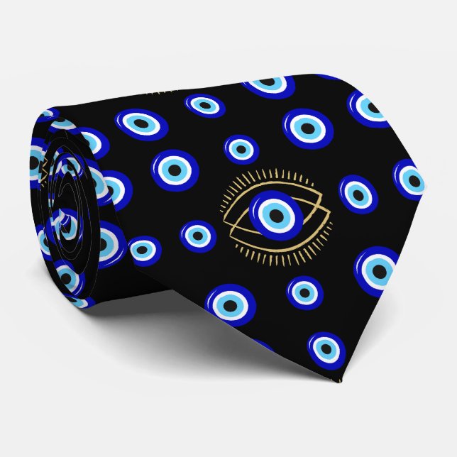 Evil Eye Neck Tie (Rolled)