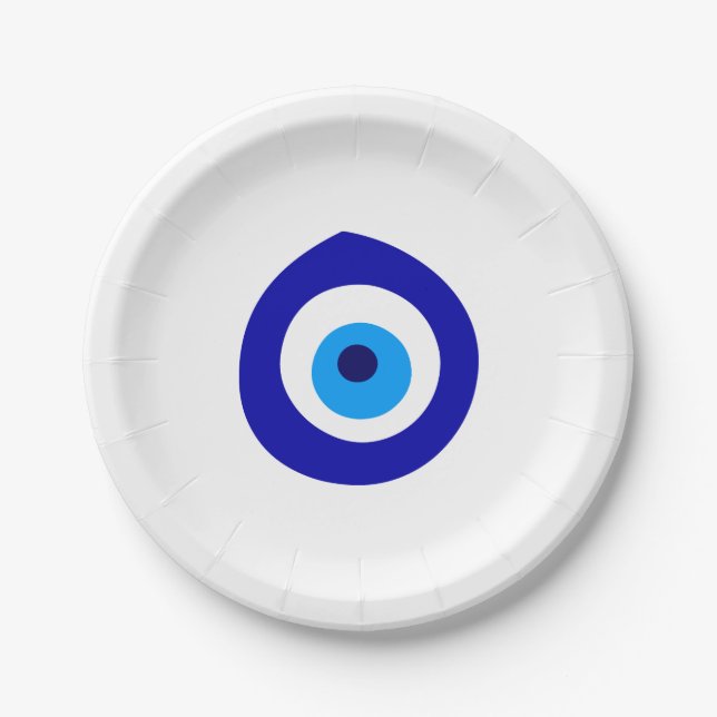"Evil Eye" Paper Plate (Front)