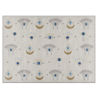 Evil Eye Pattern Cutting Board