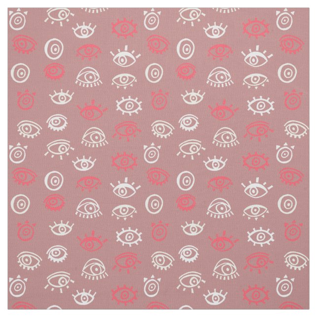 Evil Eye Pattern  Fabric (Swatch)