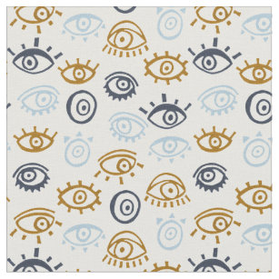 Evil Eye Pattern Fabric