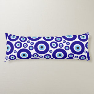 Evil Eye Pattern, Greek Eye, Turkish Eye, Nazar Body Cushion