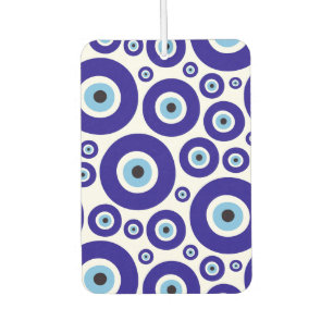 Evil Eye Pattern, Greek Eye, Turkish Eye, Nazar Car Air Freshener