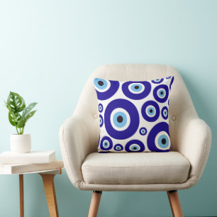 Evil Eye Pattern, Greek Eye, Turkish Eye, Nazar Cushion