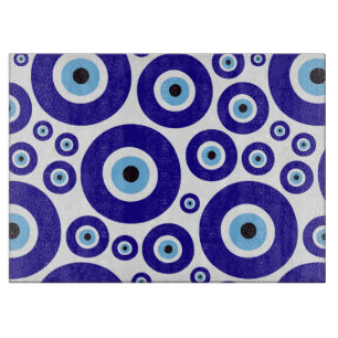Evil Eye Pattern, Greek Eye, Turkish Eye, Nazar Cutting Board