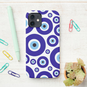 Evil Eye Pattern, Greek Eye, Turkish Eye, Nazar iPhone 12 Case