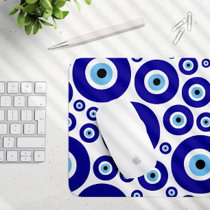 Evil Eye Pattern, Greek Eye, Turkish Eye, Nazar Mouse Mat