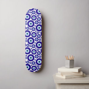 Evil Eye Pattern, Greek Eye, Turkish Eye, Nazar Skateboard