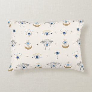 Evil Eye Pattern Lumbar Pillow