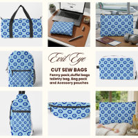 Evil Eye Pattern Print Cut Sew Bag