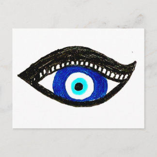 Evil eye postcard