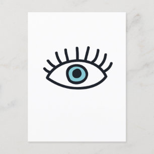 Evil eye postcard
