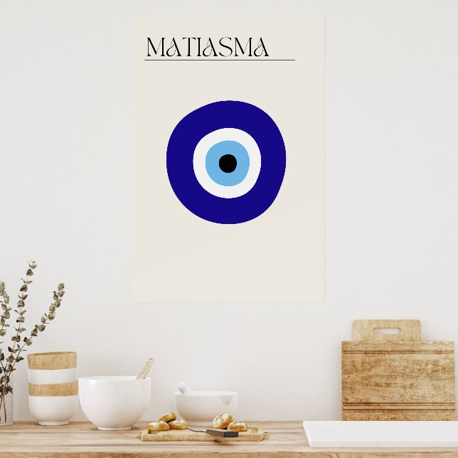 Evil Eye Poster Matiasma  (Kitchen)