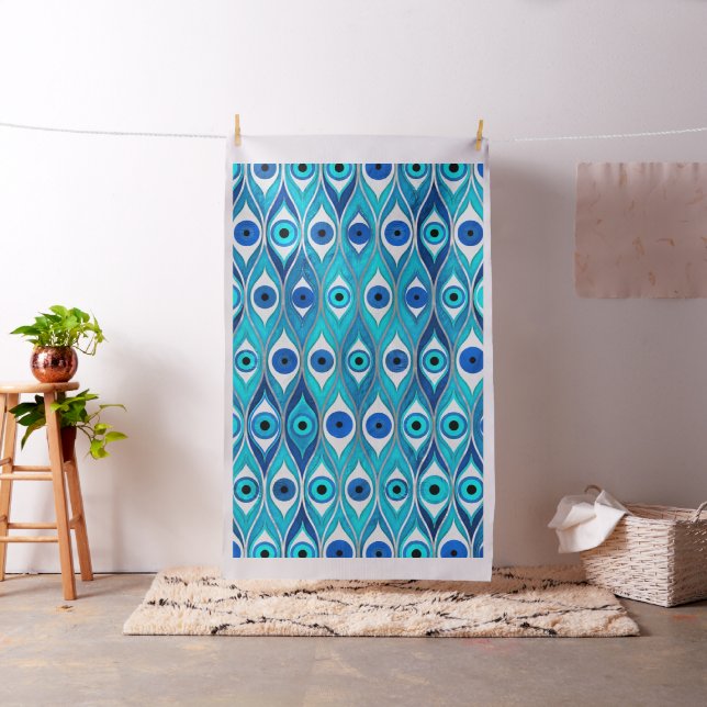 Evil Eye protection pattern Fabric (In Situ)