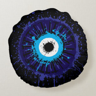 Evil Eye Protection Round Cushion