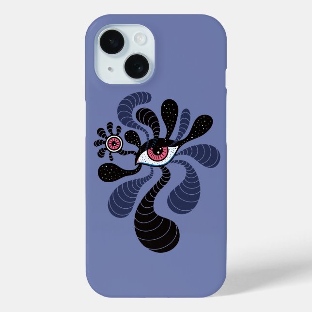 Evil Eye Psychedelic Hallucination Trippy Art Case-Mate iPhone Case (Back)