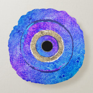 Evil Eye Round Cushion
