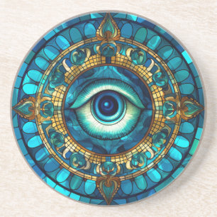 Evil Eye Sandstone Coaster