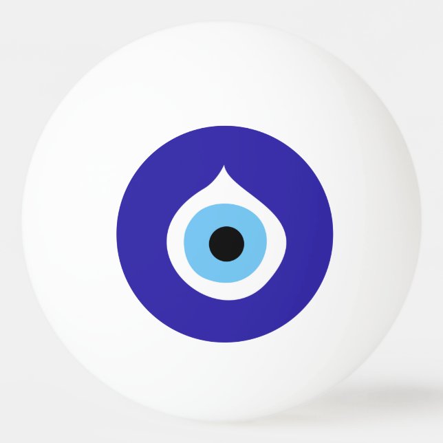 evil eye symbol ancient nazar fatima talisman char ping pong ball (Back)