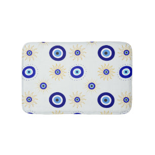 Evil Eye Symbol Bath Mat