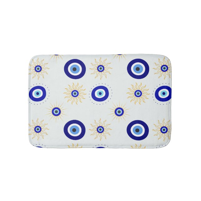 Evil Eye Symbol Bath Mat (Front)