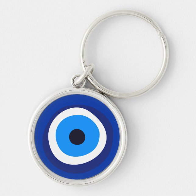 evil eye symbol greek turkish arab talisman key ring (Front)