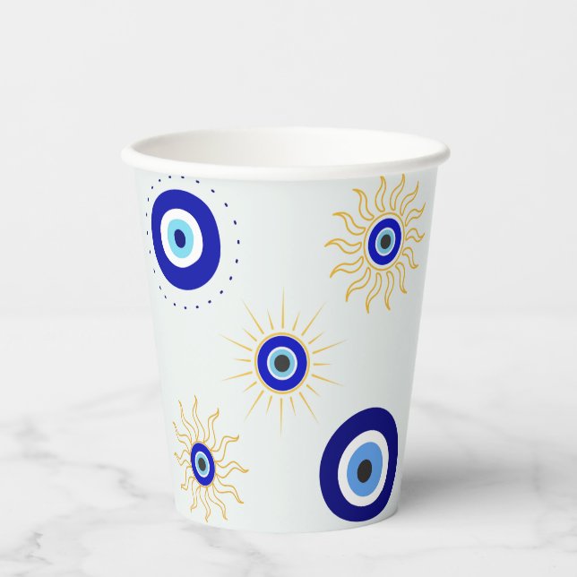  Evil Eye Symbol Paper Cups (Front)