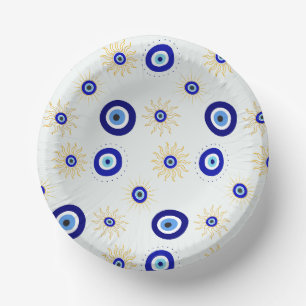 Evil Eye Symbol Paper Plate
