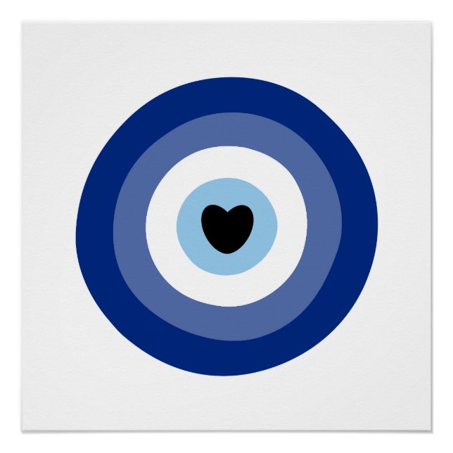 Evil Eye Symbol Protection Poster (Front)