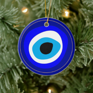 Evil Eye Talisman & Arabic Amulet /Turkish, Greek Ceramic Tree Decoration