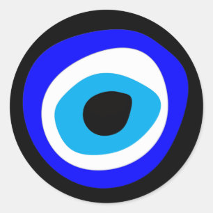 Evil Eye Talisman & Arabic Amulet /Turkish, Greek Classic Round Sticker