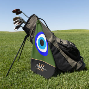 Evil Eye Talisman & Arabic Amulet /Turkish, Greek Golf Towel