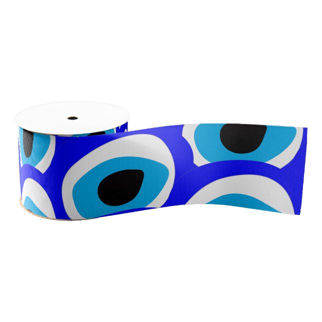 Evil Eye Talisman & Arabic Amulet /Turkish, Greek  Grosgrain Ribbon (Spool)