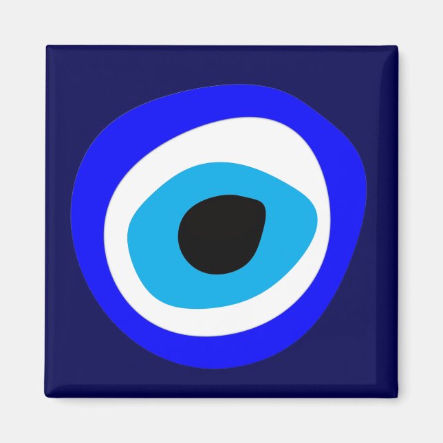 Evil Eye Talisman & Arabic Amulet /Turkish, Greek  Magnet (Front)