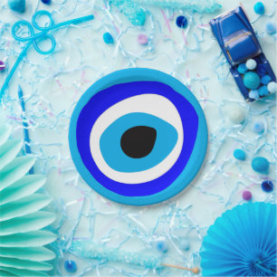Evil Eye Talisman & Arabic Amulet /Turkish, Greek  Paper Plate