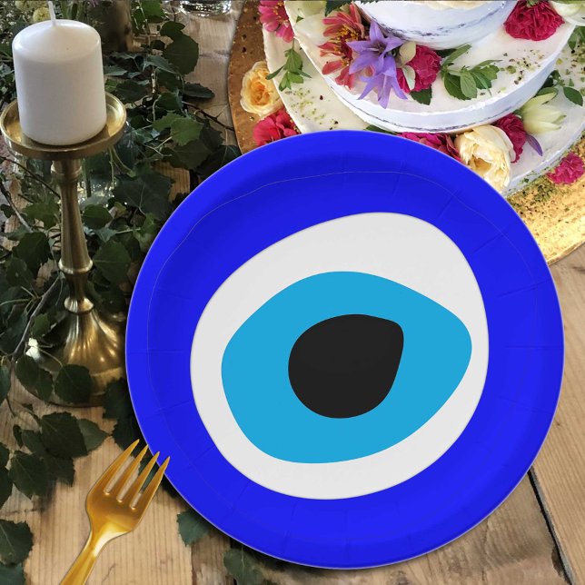 Evil Eye Talisman & Arabic Amulet /Turkish, Greek Paper Plate (Creator Uploaded)
