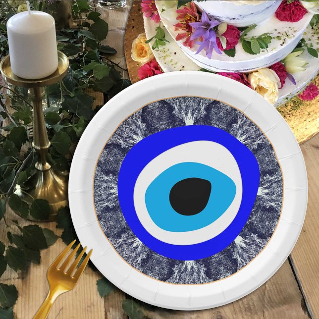 Evil Eye Talisman & Arabic Amulet /Turkish, Greek  Paper Plate (Creator Uploaded)