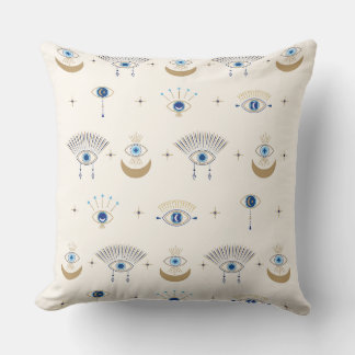 Evil Eye- Third Eye Pattern Throw Pillow