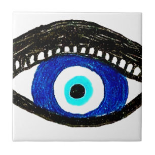 Evil eye tile