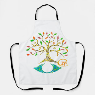 Evil Eye Tree of Life Graffiti Art Apron