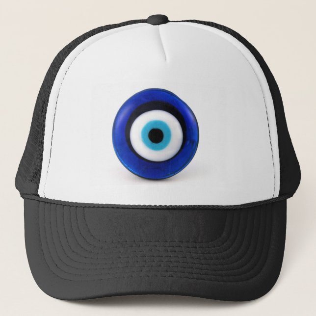 Evil eye. trucker hat (Front)