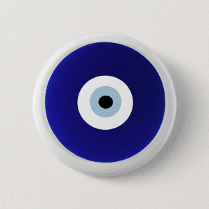 evil eye Vintage Oriental Pattern Design 6 Cm Round Badge