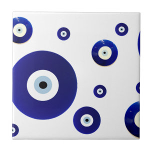 Evil Eye Vintage Oriental Pattern Design Tile