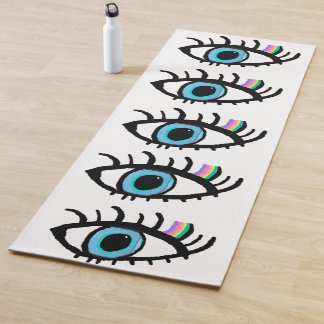 Evil Eye Yoga Mat by I am Keshet Angel Protection