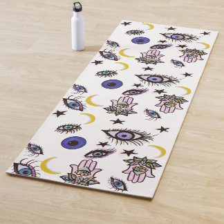 Evil eye yoga mat, celestial yoga yoga mat