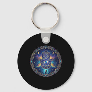 Evil Eyes Amulet Protection Aesthetic Yoga Hamsa H Key Ring