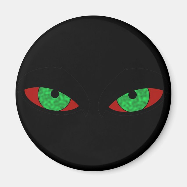 Evil Eyes Halloween Magnet (Front)