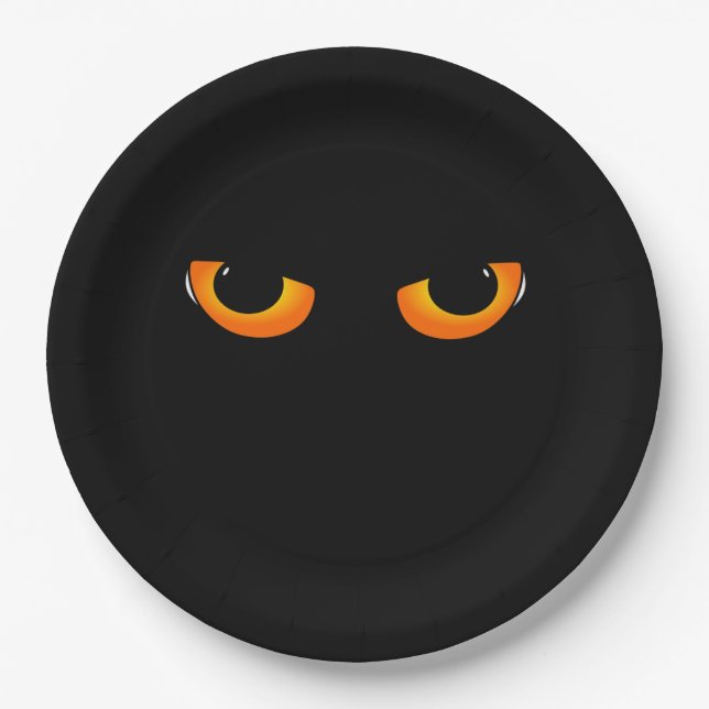 Evil eyes paper plate (Front)